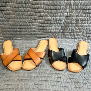 OLD NAVY SANDALS TWO PAIRS SIZE 9